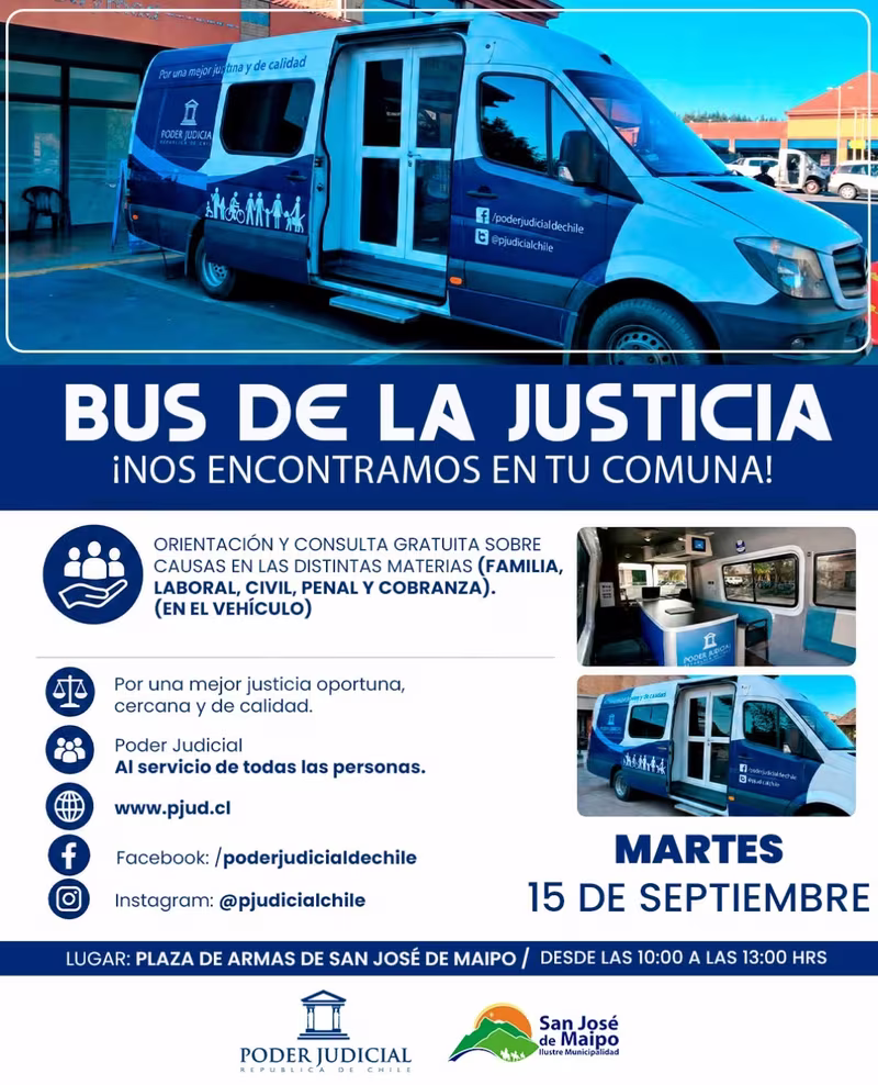 ¡El Bus de la Justicia llega a San José de Maipo!