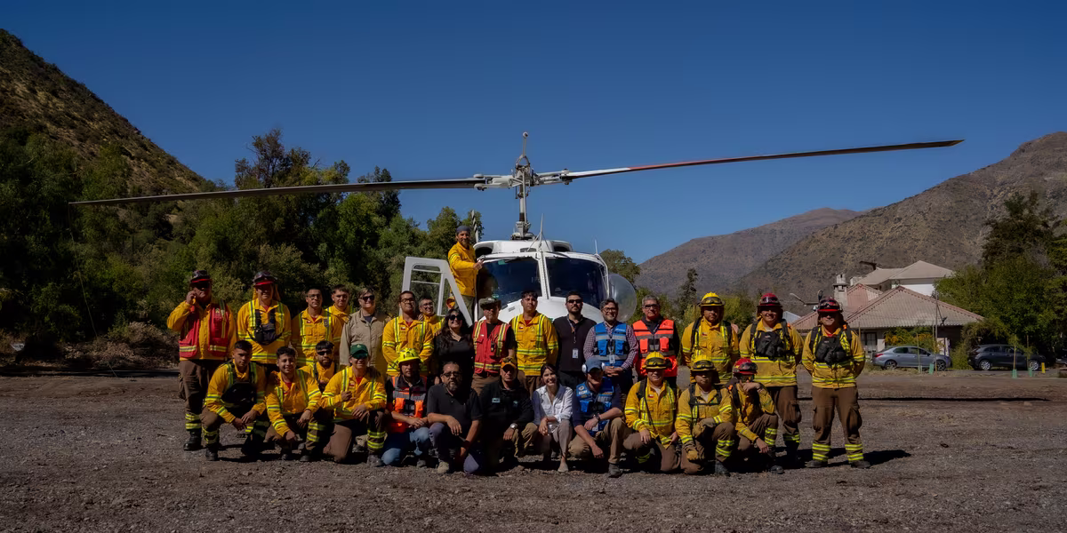 San José de Maipo fortalece su respuesta ante emergencias con ejercicio aerotransportado