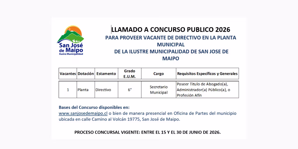 LLAMADO A CONCURSO