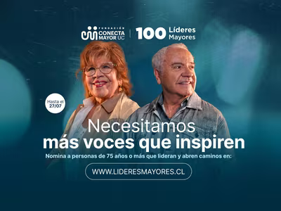 Abren las postulaciones para “100 Líderes Mayores”, el reconocimiento a personas mayores que transforman Chile