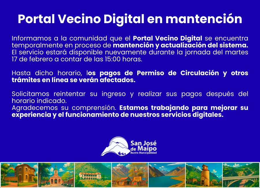 Vecino Digital en Mantención