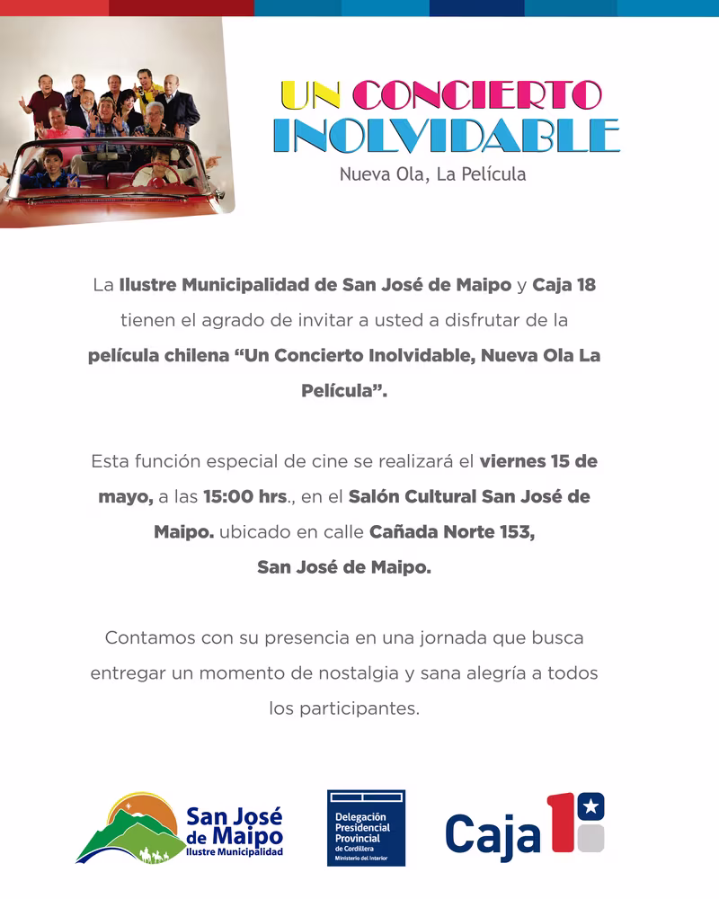 ¡Celebremos a las madres de San José de Maipo con cine y recuerdos inolvidables!