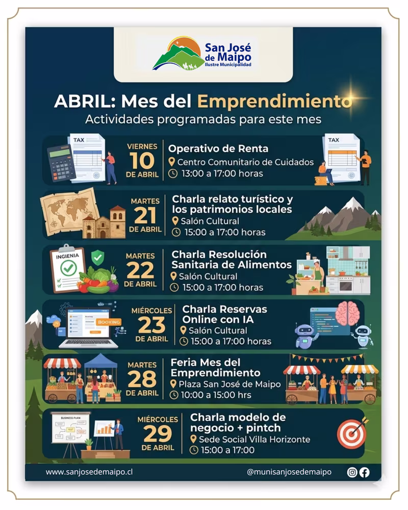 Mes del emprendimiento en San José de Maipo