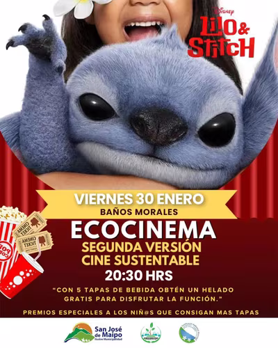 Cine bajo las estrellas en Baños Morales