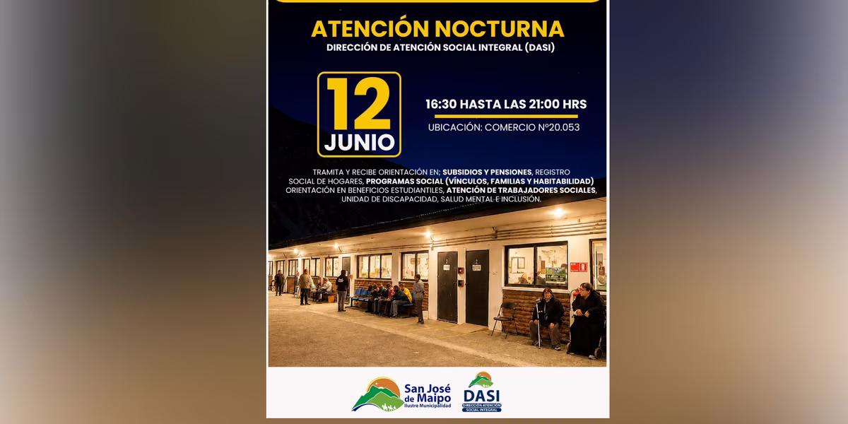 ¡ATENCIÓN NOCTURNA DASI EN SAN JOSÉ DE MAIPO!
