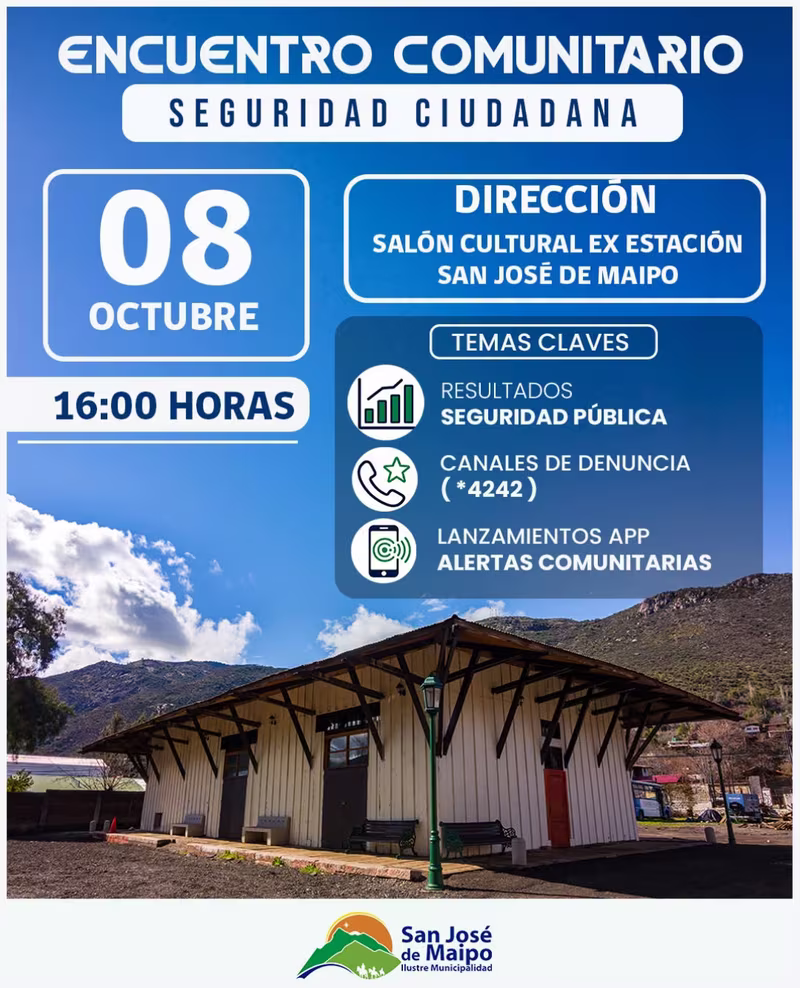 Encuentro Comunitario: Seguridad Ciudadana y Redes Vecinales.