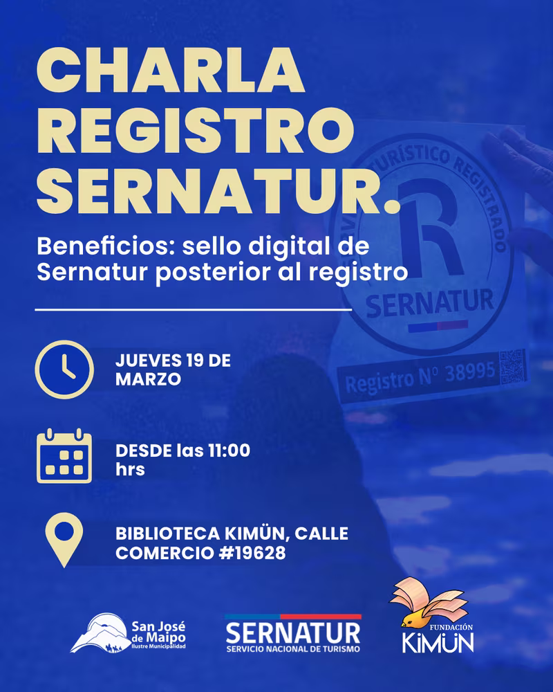Invitación a Charla: Registro SERNATUR