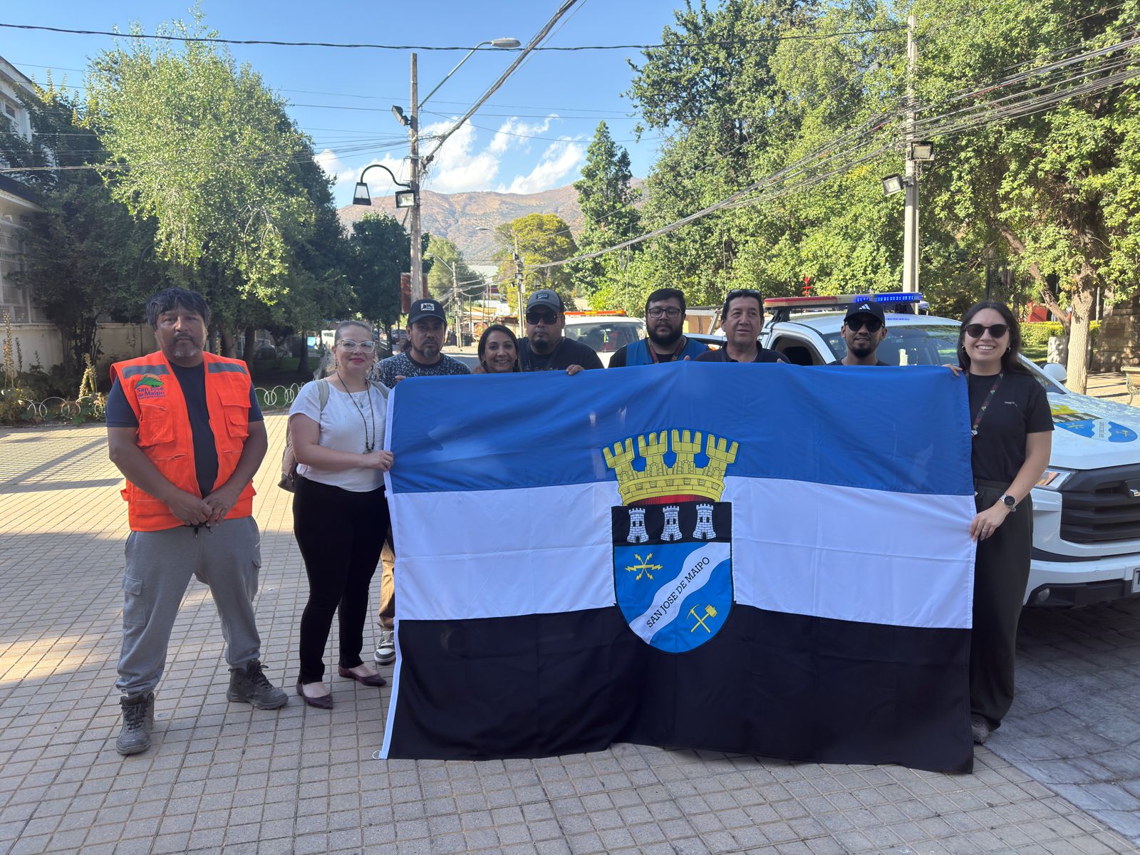 San José de Maipo despide caravana municipal de ayuda solidaria con destino a Lirquén